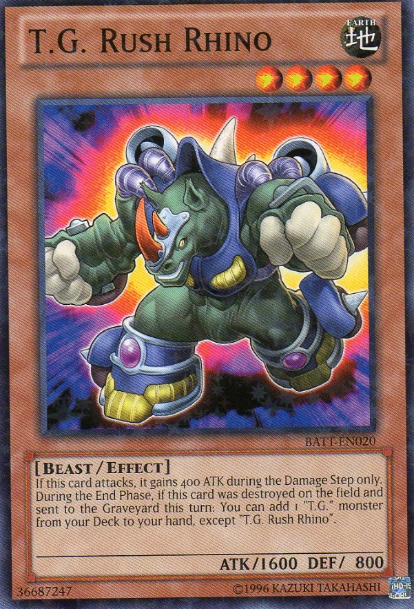 T.G. Rush Rhino [BATT-EN020] Starfoil Rare | Jomio and Rueliete's Cards and Comics