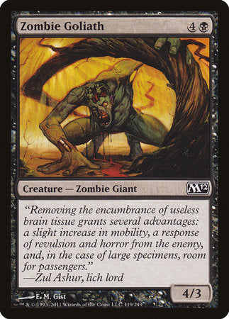 Zombie Goliath [Magic 2012] | Jomio and Rueliete's Cards and Comics