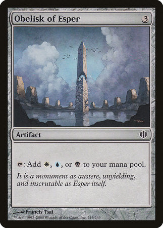 Obelisk of Esper [Shards of Alara] | Jomio and Rueliete's Cards and Comics
