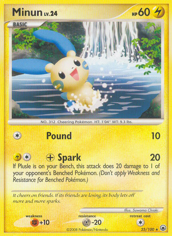 Minun (25/100) [Diamond & Pearl: Majestic Dawn] | Jomio and Rueliete's Cards and Comics