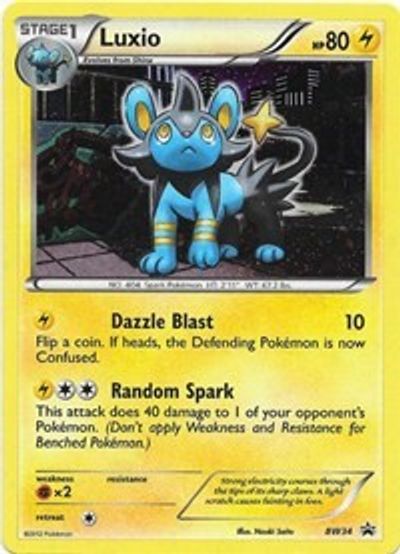Luxio (BW34) (Cosmos Holo) [Black & White: Black Star Promos] | Jomio and Rueliete's Cards and Comics