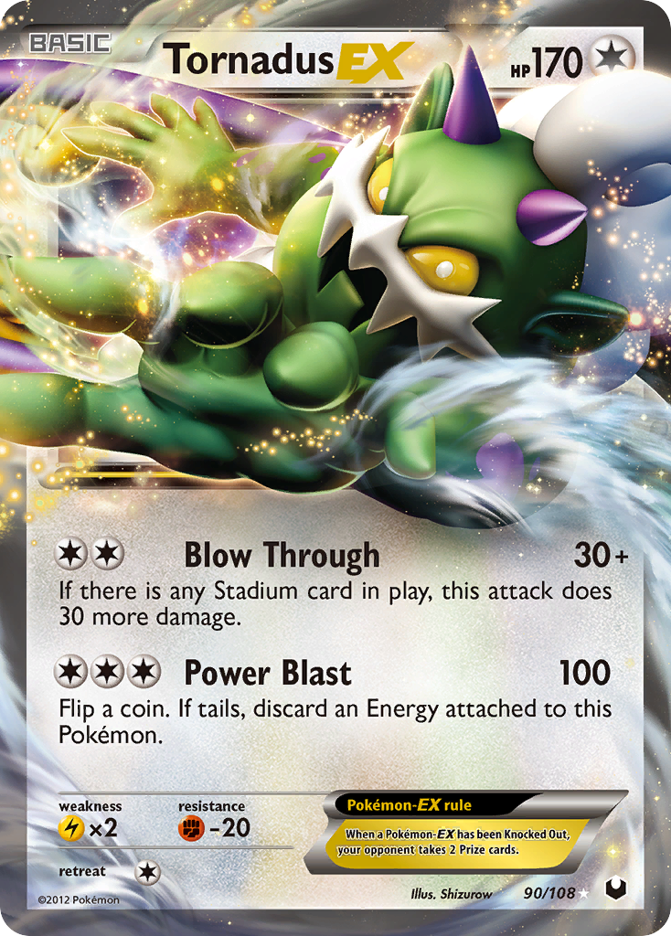 Tornadus EX (90/108) [Black & White: Dark Explorers] | Jomio and Rueliete's Cards and Comics