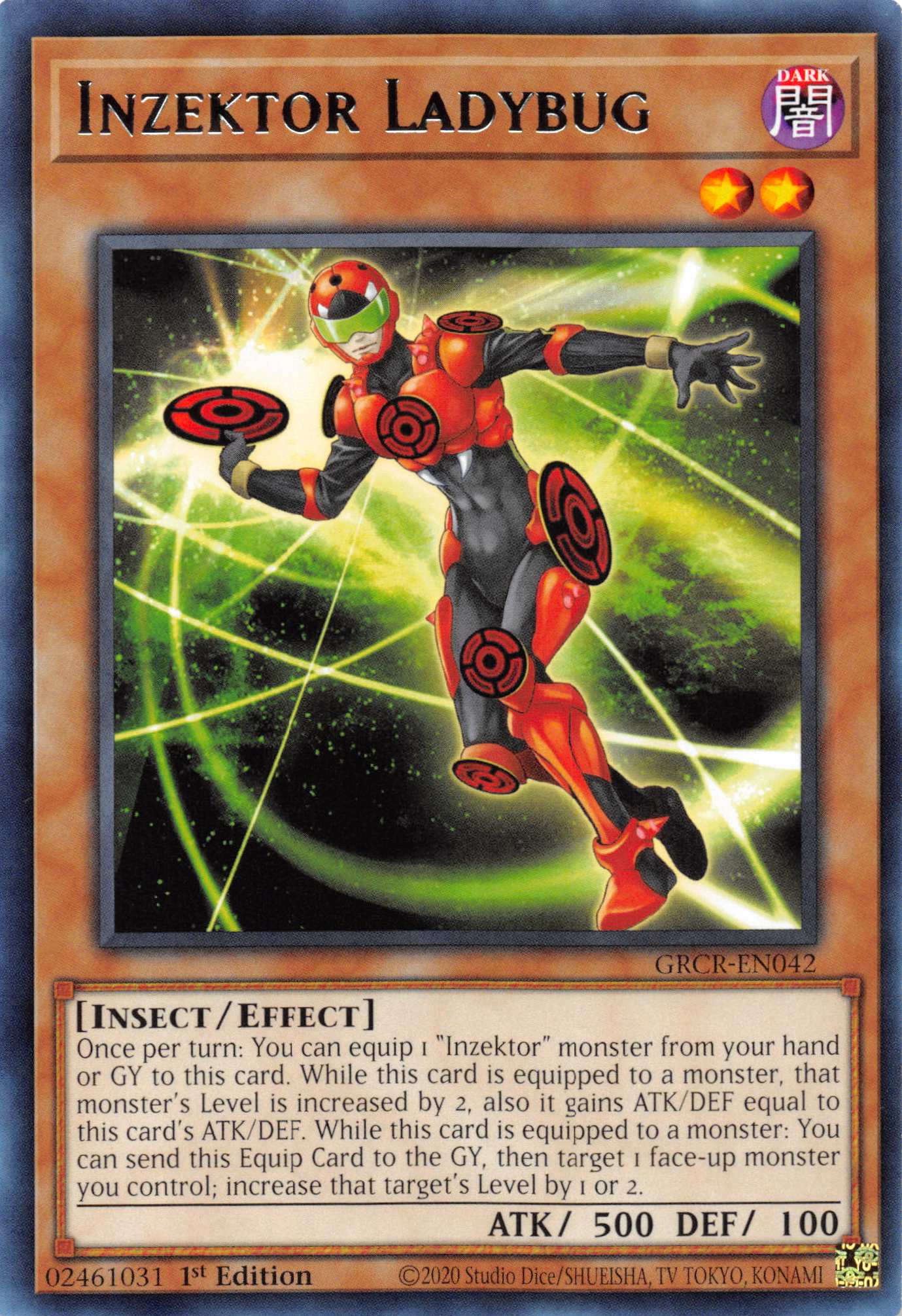 Inzektor Ladybug [GRCR-EN042] Rare | Jomio and Rueliete's Cards and Comics