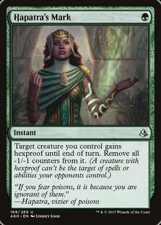 Hapatra's Mark [Amonkhet] | Jomio and Rueliete's Cards and Comics