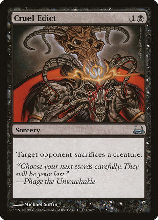 Cruel Edict [Duel Decks: Divine vs. Demonic] | Jomio and Rueliete's Cards and Comics