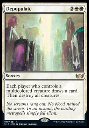 Depopulate (Promo Pack) [Streets of New Capenna Promos] | Jomio and Rueliete's Cards and Comics