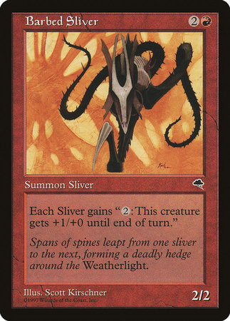 Barbed Sliver [Tempest] | Jomio and Rueliete's Cards and Comics