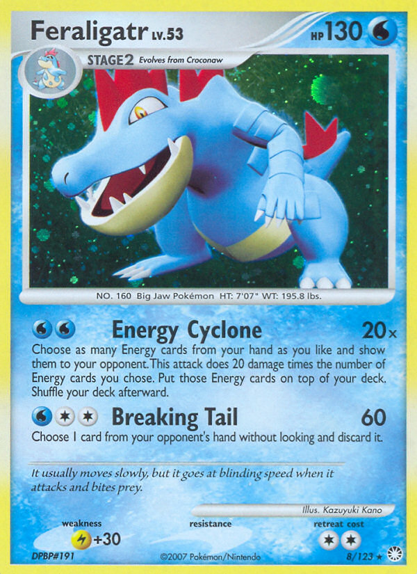 Feraligatr (8/123) [Diamond & Pearl: Mysterious Treasures] | Jomio and Rueliete's Cards and Comics