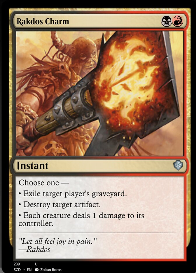 Rakdos Charm [Starter Commander Decks] | Jomio and Rueliete's Cards and Comics