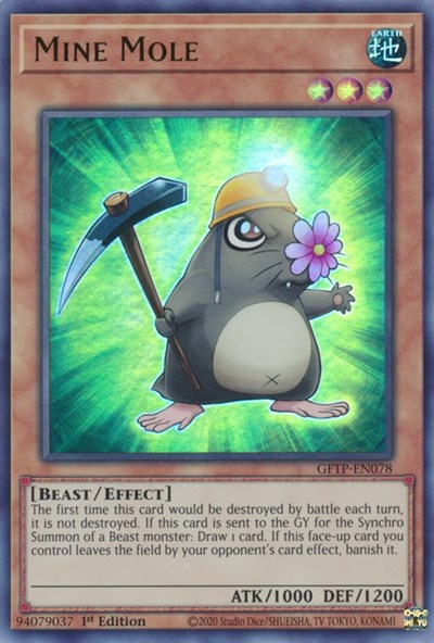 Mine Mole [GFTP-EN078] Ultra rare | Jomio and Rueliete's Cards and Comics