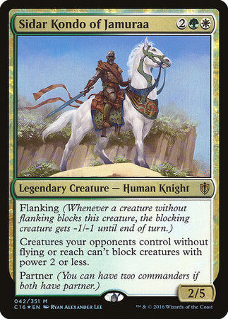 Sidar Kondo of Jamuraa [Commander 2016] | Jomio and Rueliete's Cards and Comics