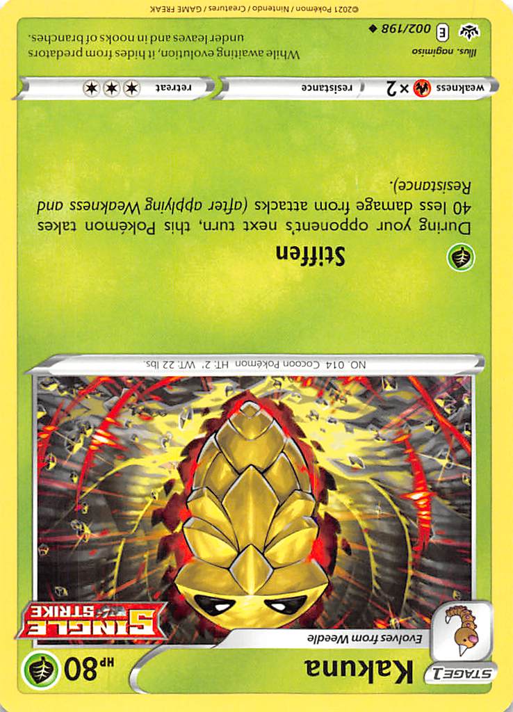 Kakuna (002/198) [Sword & Shield: Chilling Reign] | Jomio and Rueliete's Cards and Comics