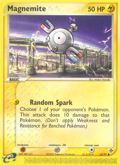 Magnemite (62/97) [EX: Dragon] | Jomio and Rueliete's Cards and Comics