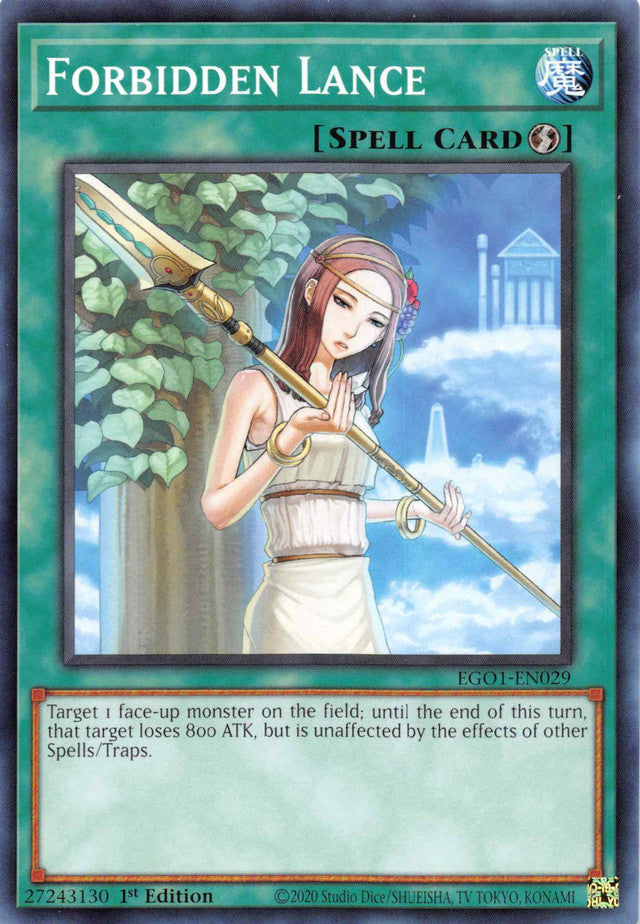 Forbidden Lance [EGO1-EN029] Common | Jomio and Rueliete's Cards and Comics