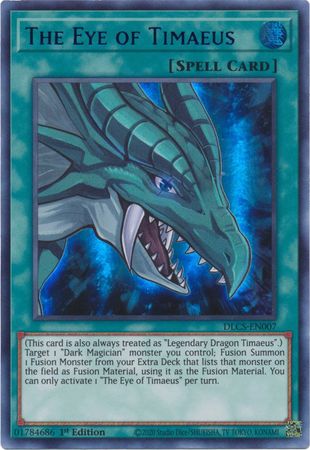 The Eye of Timaeus (Blue) [DLCS-EN007] Ultra Rare | Jomio and Rueliete's Cards and Comics
