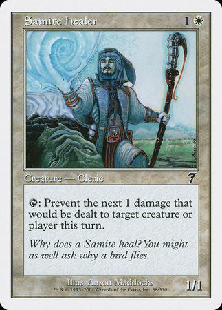 Samite Healer [Seventh Edition] | Jomio and Rueliete's Cards and Comics