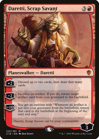 Daretti, Scrap Savant [Commander 2016] | Jomio and Rueliete's Cards and Comics