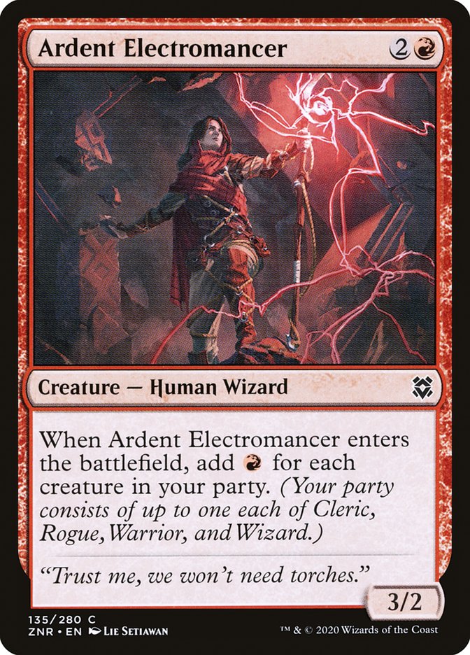 Ardent Electromancer [Zendikar Rising] | Jomio and Rueliete's Cards and Comics