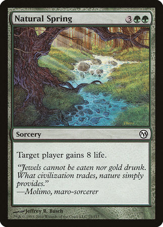 Natural Spring [Duels of the Planeswalkers] | Jomio and Rueliete's Cards and Comics