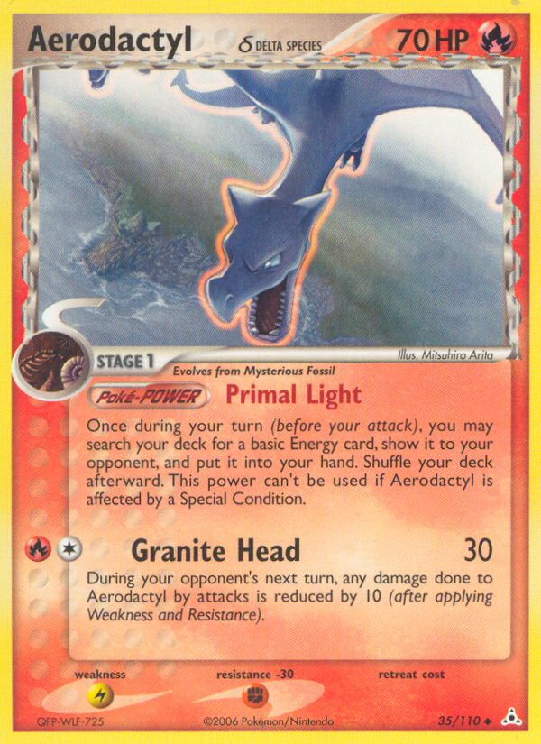 Aerodactyl (35/110) (Delta Species) [EX: Holon Phantoms] | Jomio and Rueliete's Cards and Comics