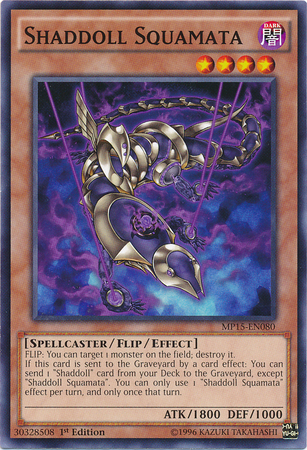 Shaddoll Squamata [MP15-EN080] Common | Jomio and Rueliete's Cards and Comics