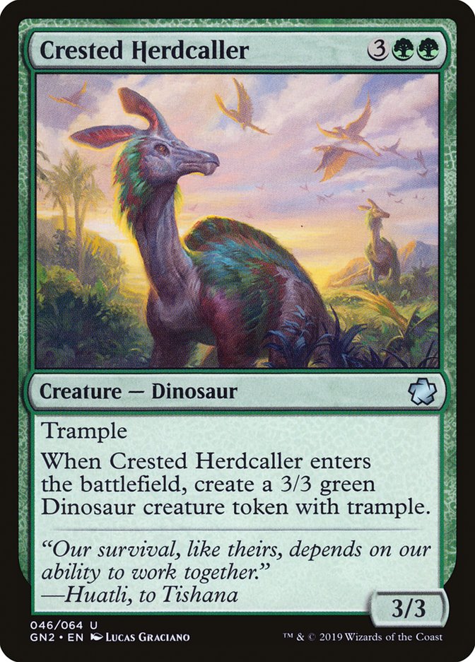 Crested Herdcaller [Game Night 2019] | Jomio and Rueliete's Cards and Comics