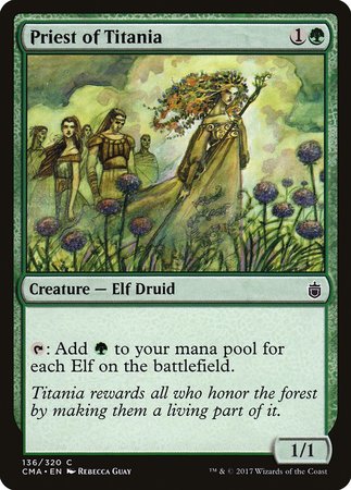 Priest of Titania [Commander Anthology] | Jomio and Rueliete's Cards and Comics