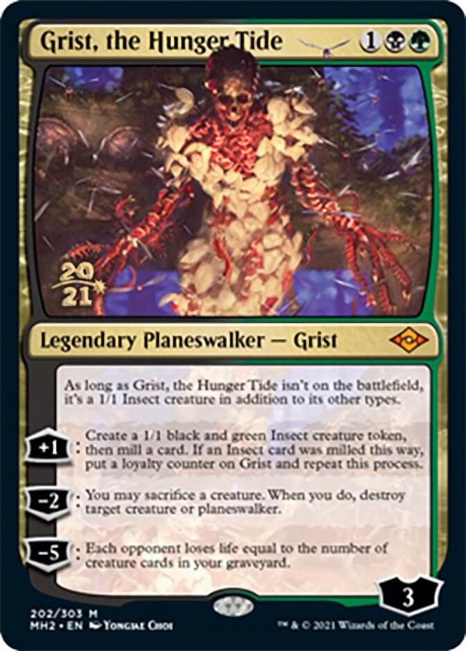 Grist, the Hunger Tide [Modern Horizons 2 Prerelease Promos] | Jomio and Rueliete's Cards and Comics