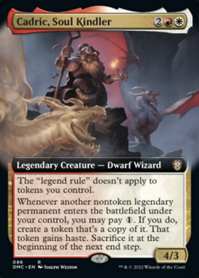 Cadric, Soul Kindler (Extended Art) [Dominaria United Commander] | Jomio and Rueliete's Cards and Comics