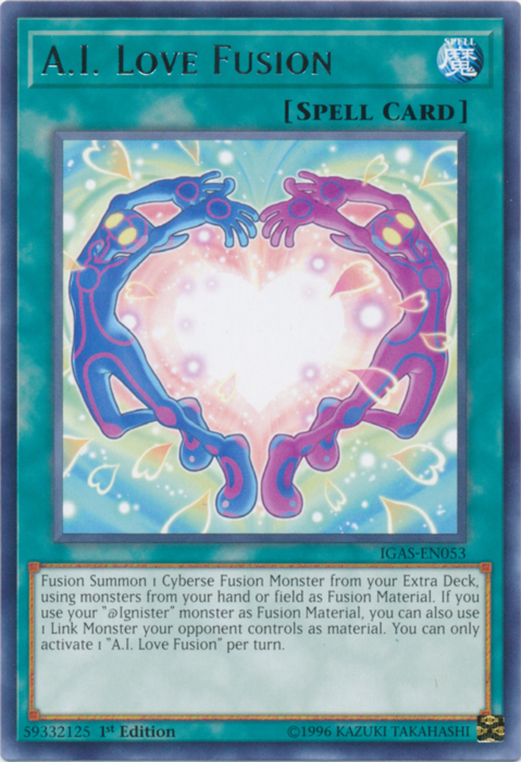 A.I. Love Fusion [IGAS-EN053] Rare | Jomio and Rueliete's Cards and Comics