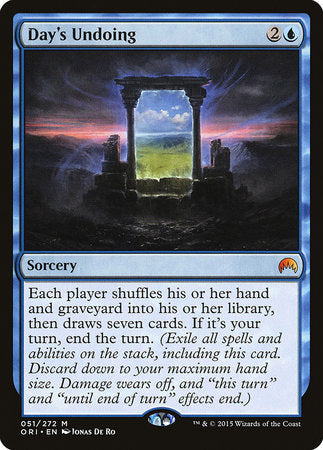 Day's Undoing [Magic Origins] | Jomio and Rueliete's Cards and Comics