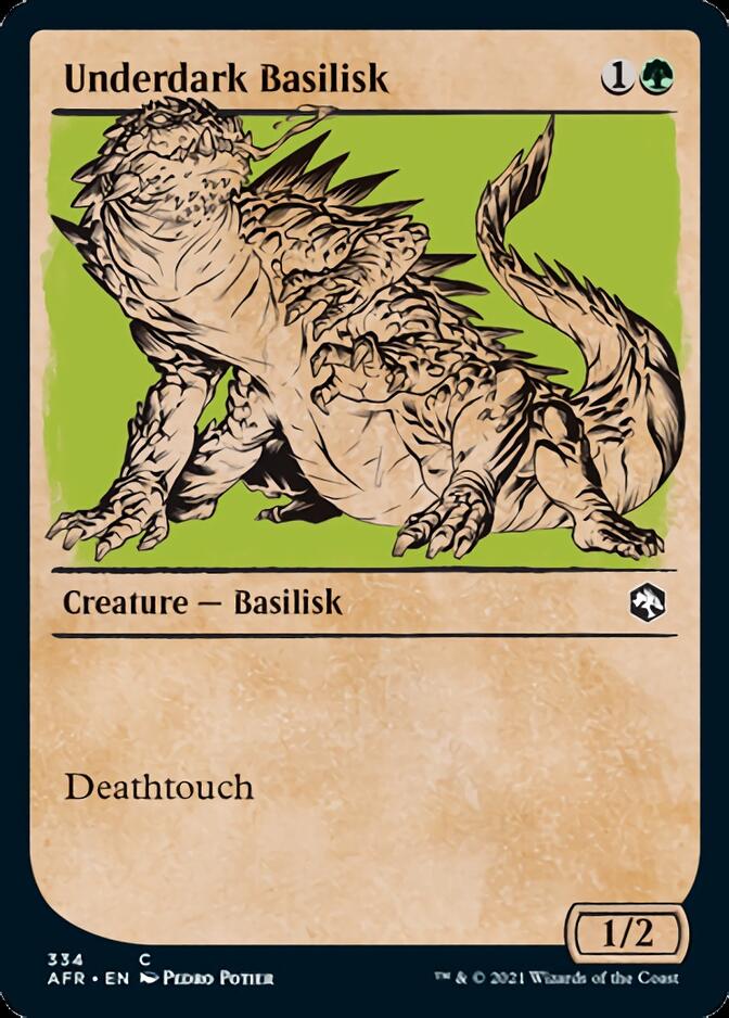 Underdark Basilisk (Showcase) [Dungeons & Dragons: Adventures in the Forgotten Realms] | Jomio and Rueliete's Cards and Comics