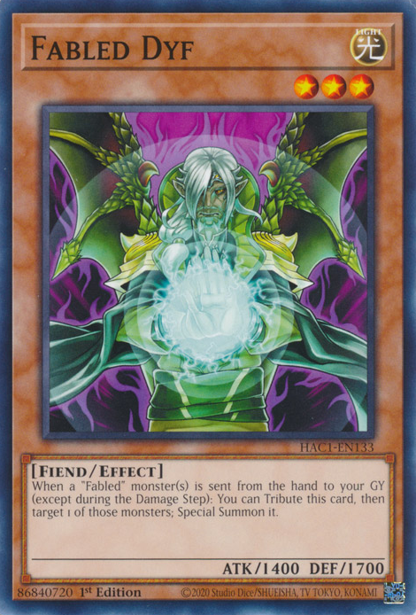 Fabled Dyf [HAC1-EN133] Common | Jomio and Rueliete's Cards and Comics
