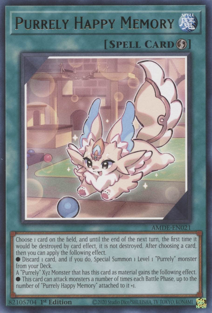 Purrely Happy Memory [AMDE-EN021] Rare | Jomio and Rueliete's Cards and Comics