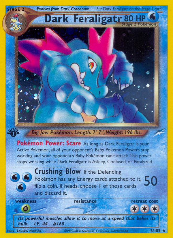 Dark Feraligatr (5/105) [Neo Destiny 1st Edition] | Jomio and Rueliete's Cards and Comics