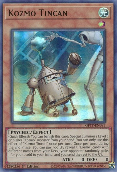 Kozmo Tincan [GFTP-EN085] Ultra rare | Jomio and Rueliete's Cards and Comics