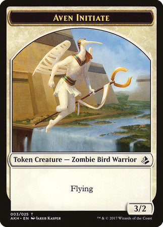 Aven Initiate Token [Amonkhet Tokens] | Jomio and Rueliete's Cards and Comics