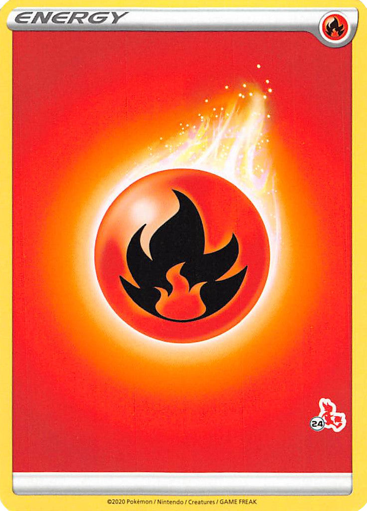 Fire Energy (Cinderace Stamp #24) [Battle Academy 2022] | Jomio and Rueliete's Cards and Comics