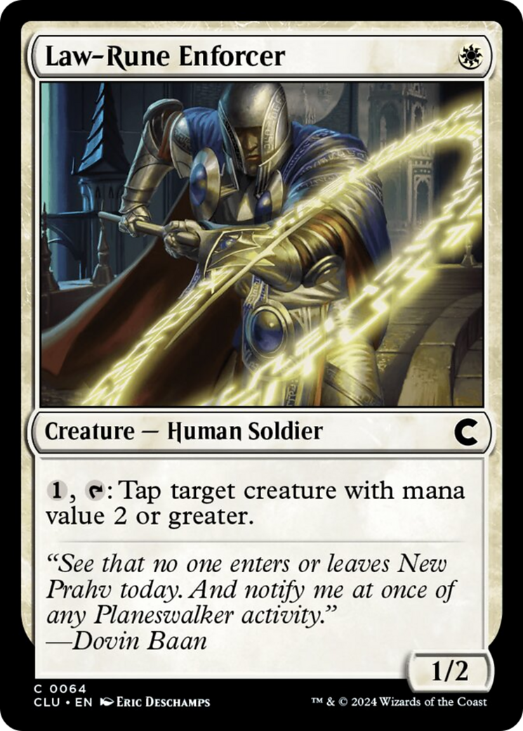 Law-Rune Enforcer [Ravnica: Clue Edition] | Jomio and Rueliete's Cards and Comics