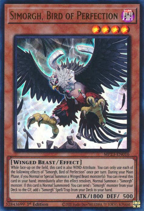 Simorgh, Bird of Perfection [MP23-EN016] Ultra Rare | Jomio and Rueliete's Cards and Comics