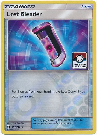 Lost Blender (181/214) (League Promo) [Sun & Moon: Lost Thunder] | Jomio and Rueliete's Cards and Comics