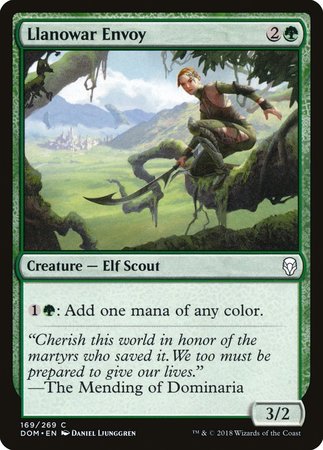 Llanowar Envoy [Dominaria] | Jomio and Rueliete's Cards and Comics