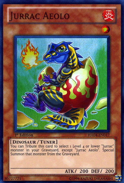 Jurrac Aeolo [HA04-EN017] Super Rare | Jomio and Rueliete's Cards and Comics