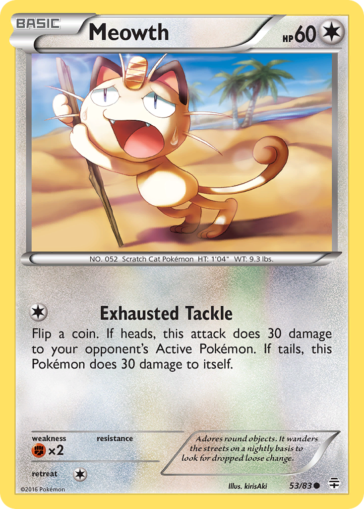 Meowth (53/83) [XY: Generations] | Jomio and Rueliete's Cards and Comics