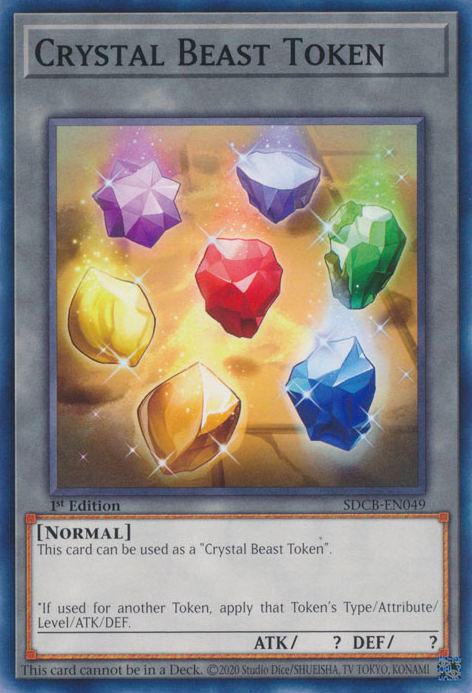 Crystal Beast Token [SDCB-EN049] Common | Jomio and Rueliete's Cards and Comics