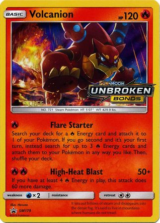 Volcanion (SM179) (Staff Prerelease Promo) [Sun & Moon: Black Star Promos] | Jomio and Rueliete's Cards and Comics