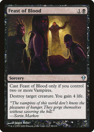 Feast of Blood [Zendikar] | Jomio and Rueliete's Cards and Comics