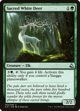 Sacred White Deer [Global Series Jiang Yanggu & Mu Yanling] | Jomio and Rueliete's Cards and Comics
