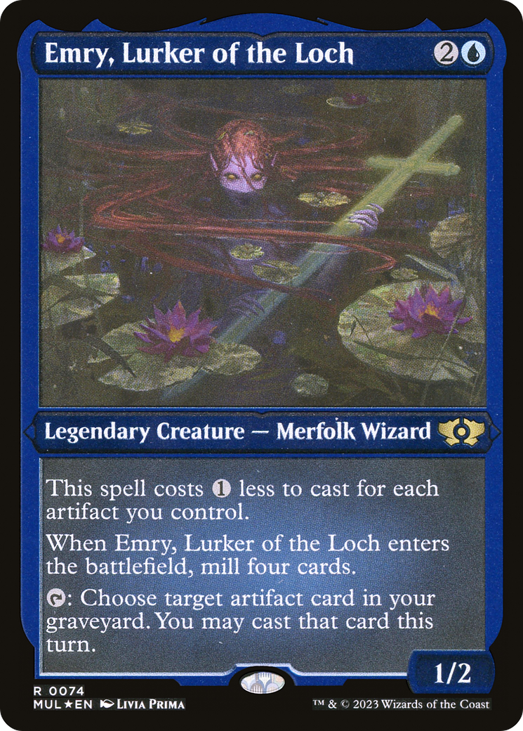 Emry, Lurker of the Loch (Foil Etched) [Multiverse Legends] | Jomio and Rueliete's Cards and Comics