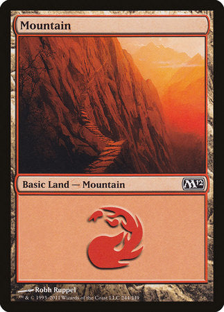 Mountain (244) [Magic 2012] | Jomio and Rueliete's Cards and Comics